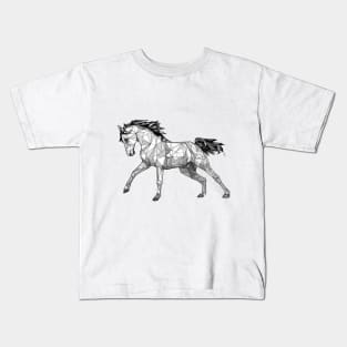 geometric horse Kids T-Shirt